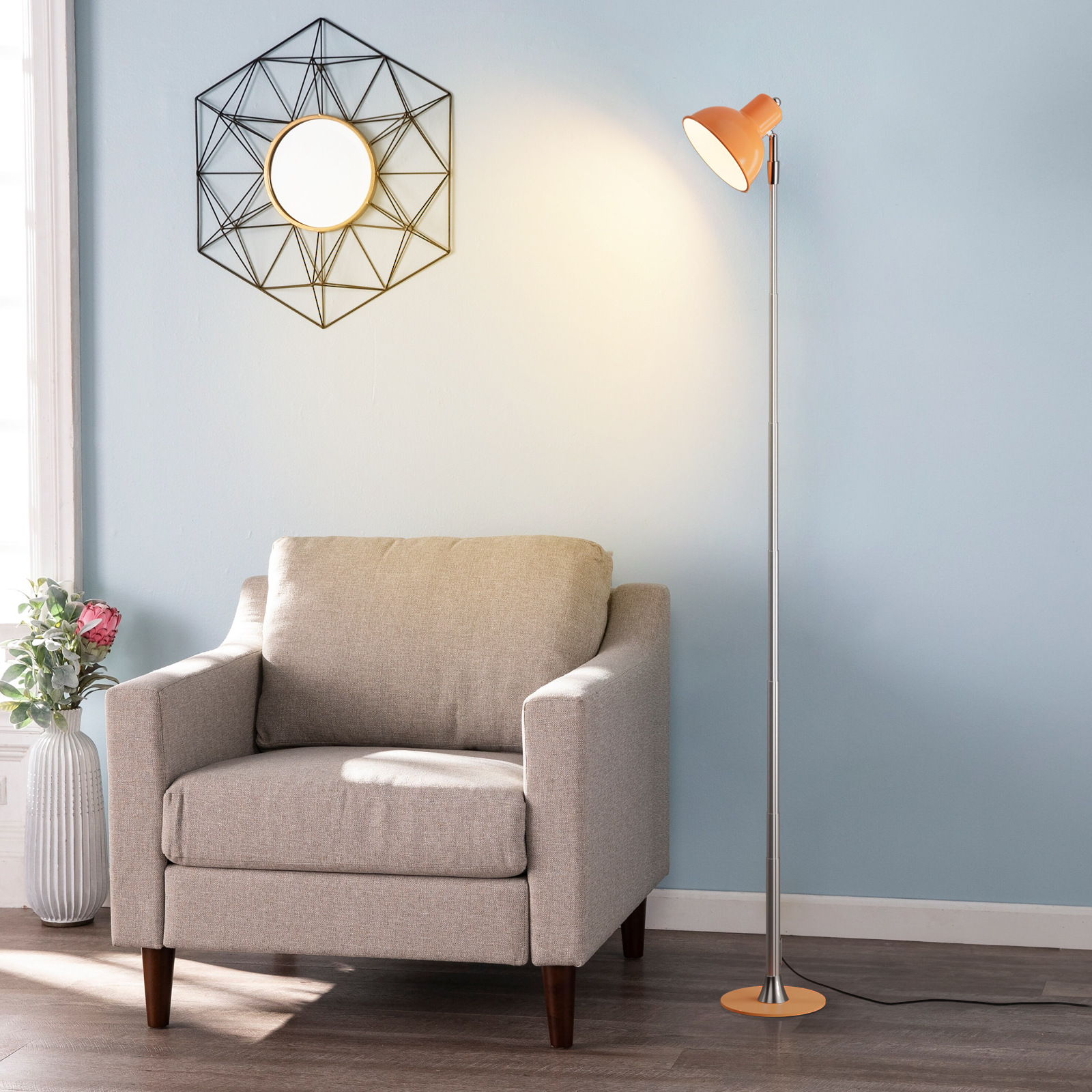 MARPOU Floor Lamp Adjustable w - Floor Lamp Tripod reseña y precio