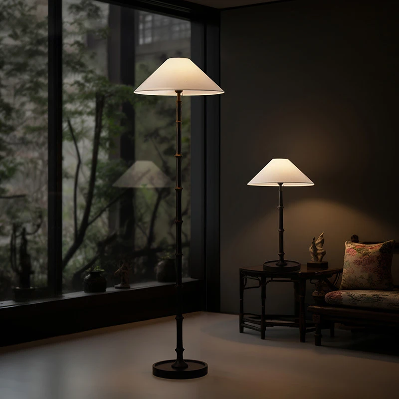 Wabi-Sabi Style Retro Bamboo F - Floor Lamp Tripod reseña y precio