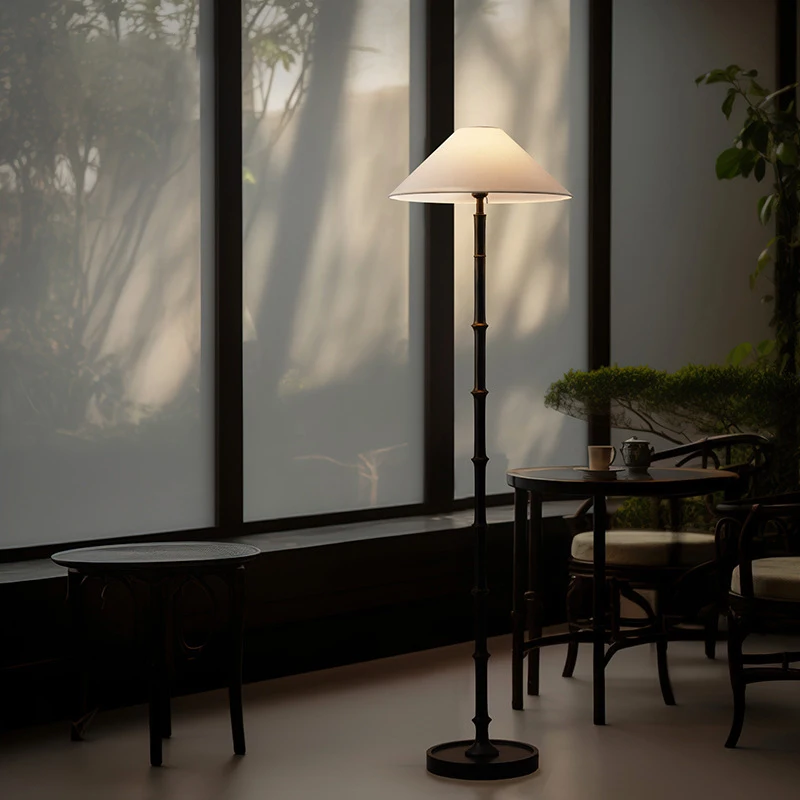 Wabi-Sabi Style Retro Bamboo F - Floor Lamp Tripod reseña y precio