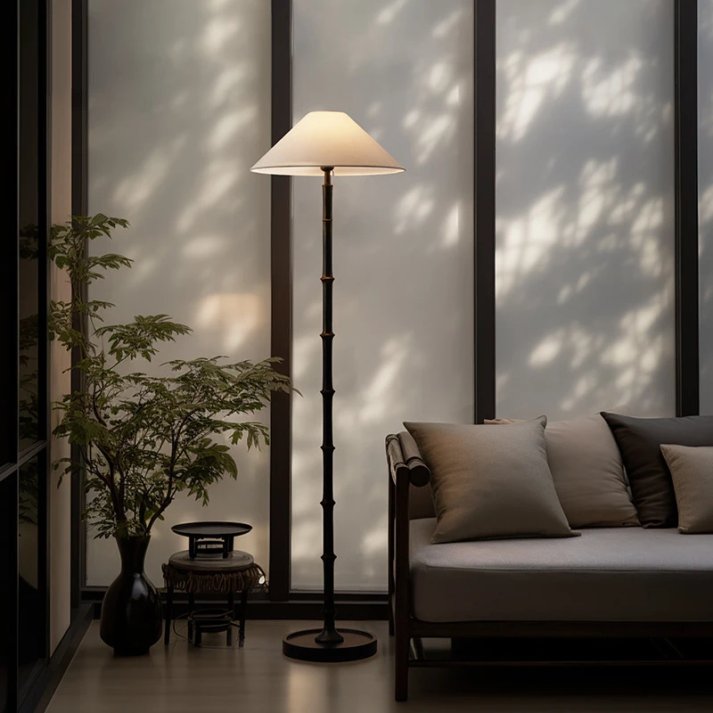 Wabi-Sabi Style Retro Bamboo F - Floor Lamp Tripod reseña y precio