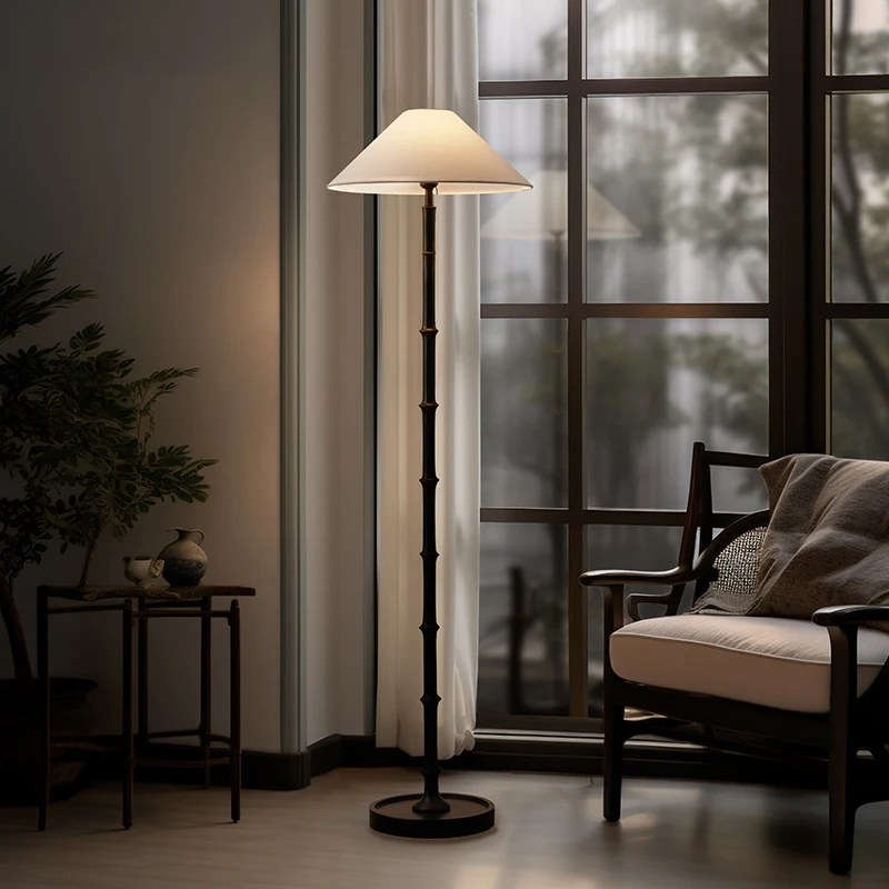 Wabi-Sabi Style Retro Bamboo F - Floor Lamp Tripod reseña y precio